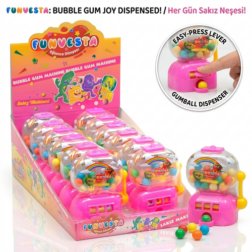 Funvesta Bubble Gum Machine 12pcs
