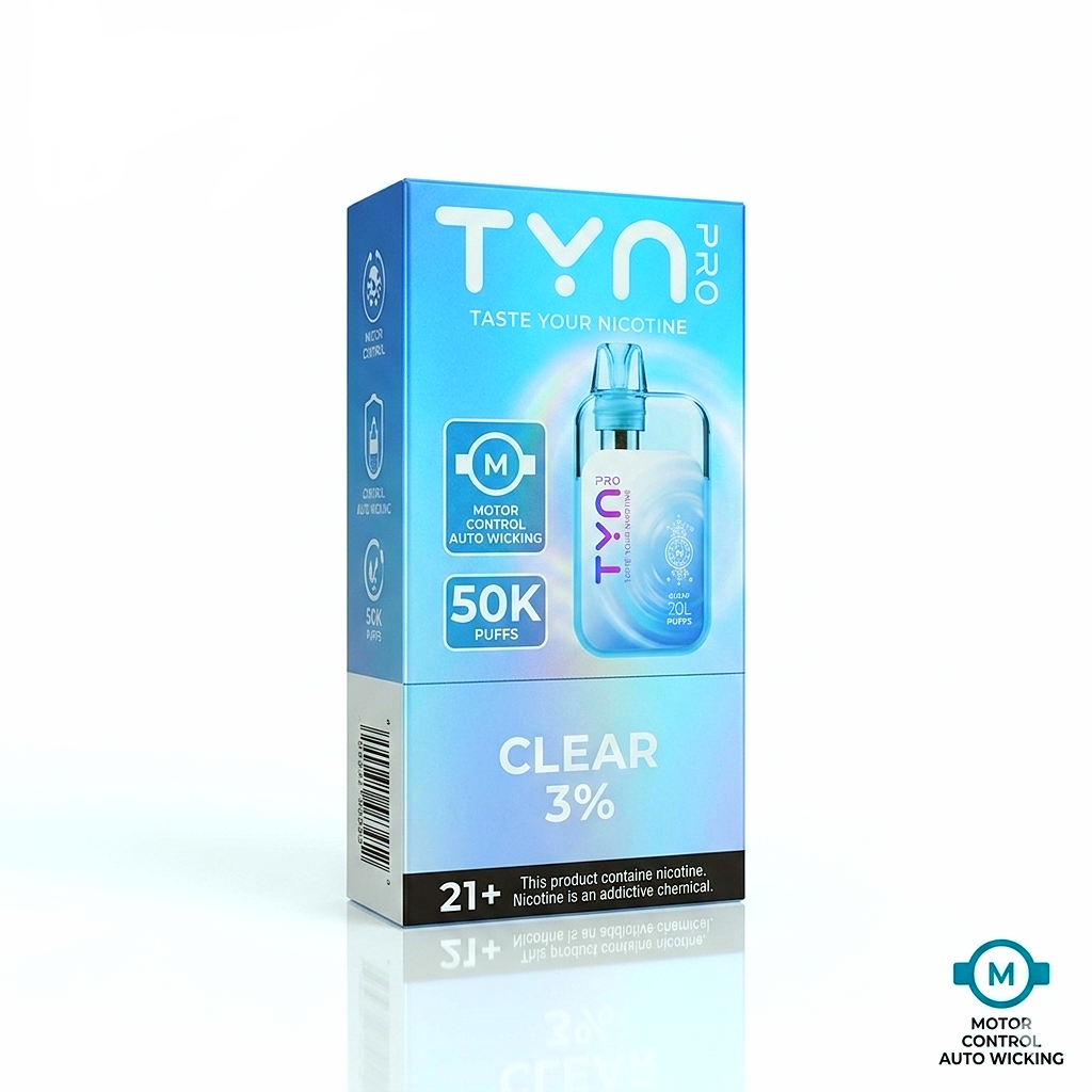 TYN (pro) 50k Puffs Clear Box (5pk)