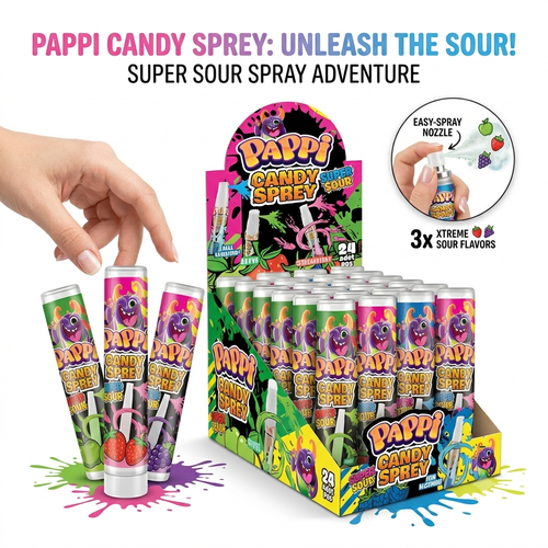 Pappi Candy Sour Spray 24pcs