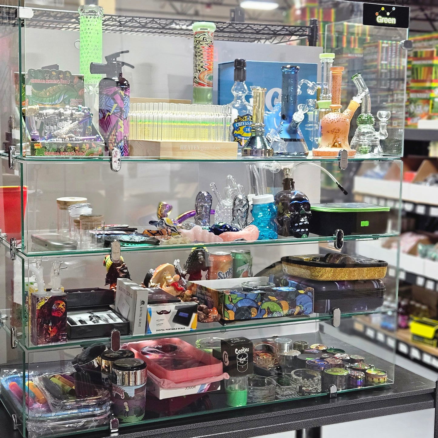 Mini Smoke Shop Display 3ft or 4ft 4 Deck