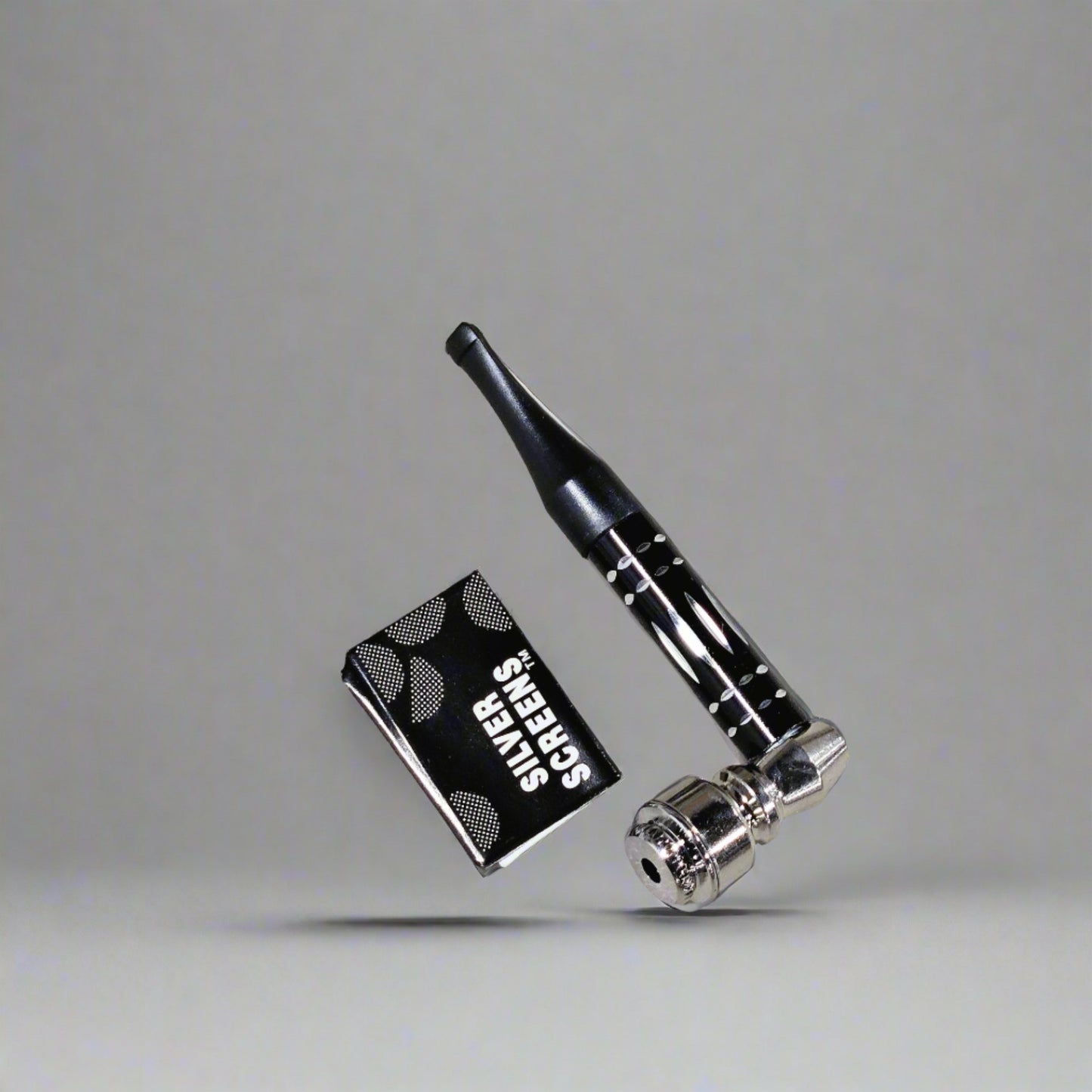 Metal Pipe Small 12ct designer color plastic tip with Filter & Screen | Item no.: 3291