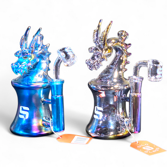 Small Glass Water Pipe 6'' | Item no.: 4001-DR