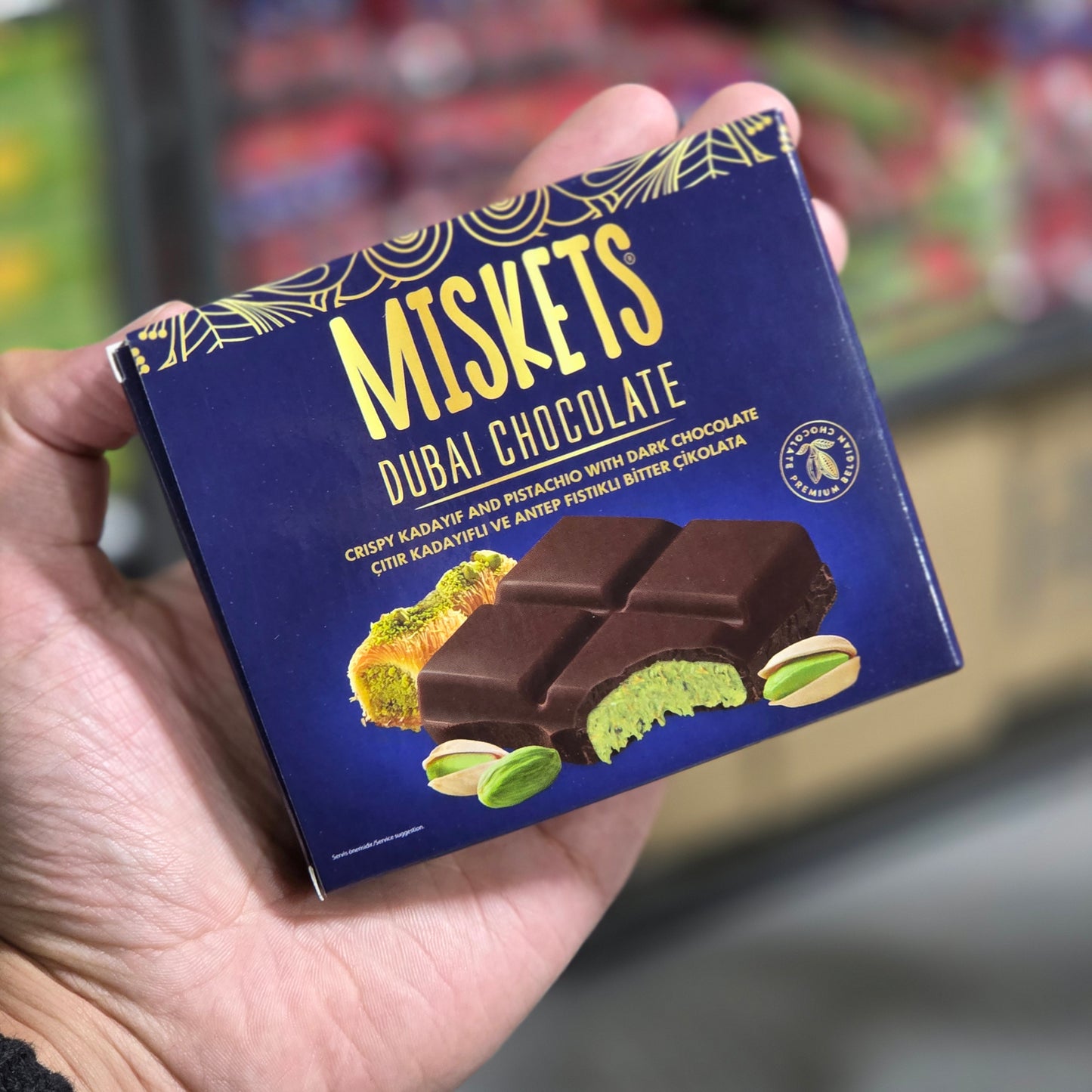 Miskets Dubai Dark Chocolate Medium 100g 12ct