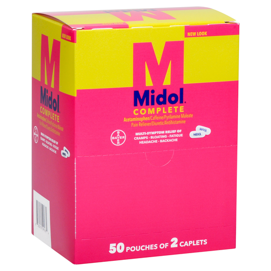 Midol 2 Caplets 20 ct Box| Item No: N/A
