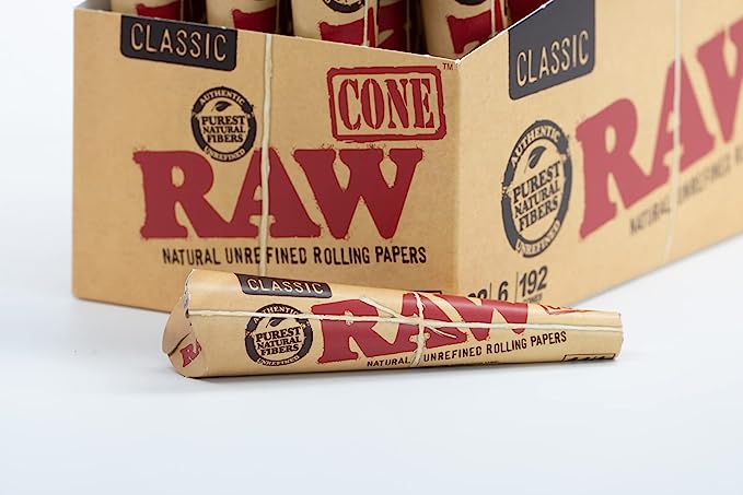 Raw Classic Cone 1 1/4 32ct per box | Item No: 107