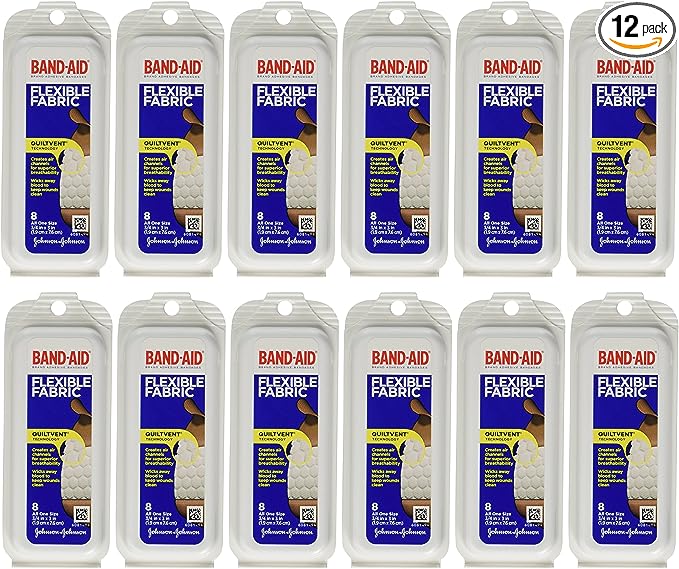 BAND-AID PLASTIC BANDAGES 60 piece (6 count box), 8 piece travel pack (12 count box)| Item no.:1501, 2496