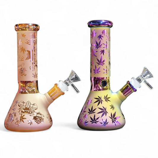 Medium Glass Water Pipe 8'' | Item no.: 4002-M