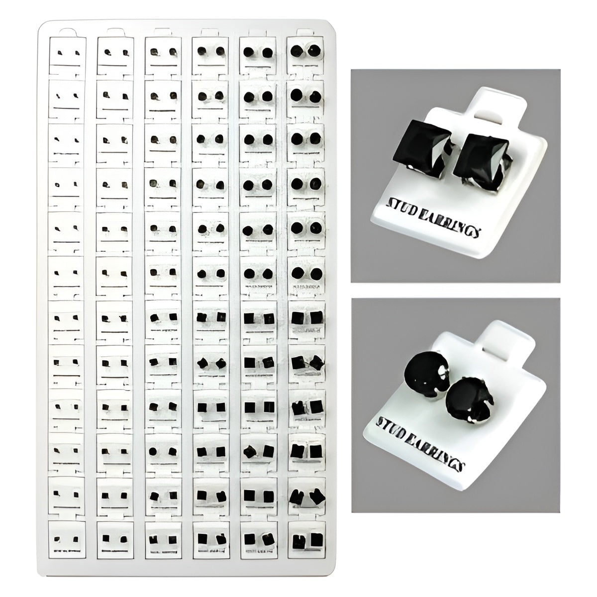 Jewelry Cube Zircon Black 72Pcs | Item no.: 2433