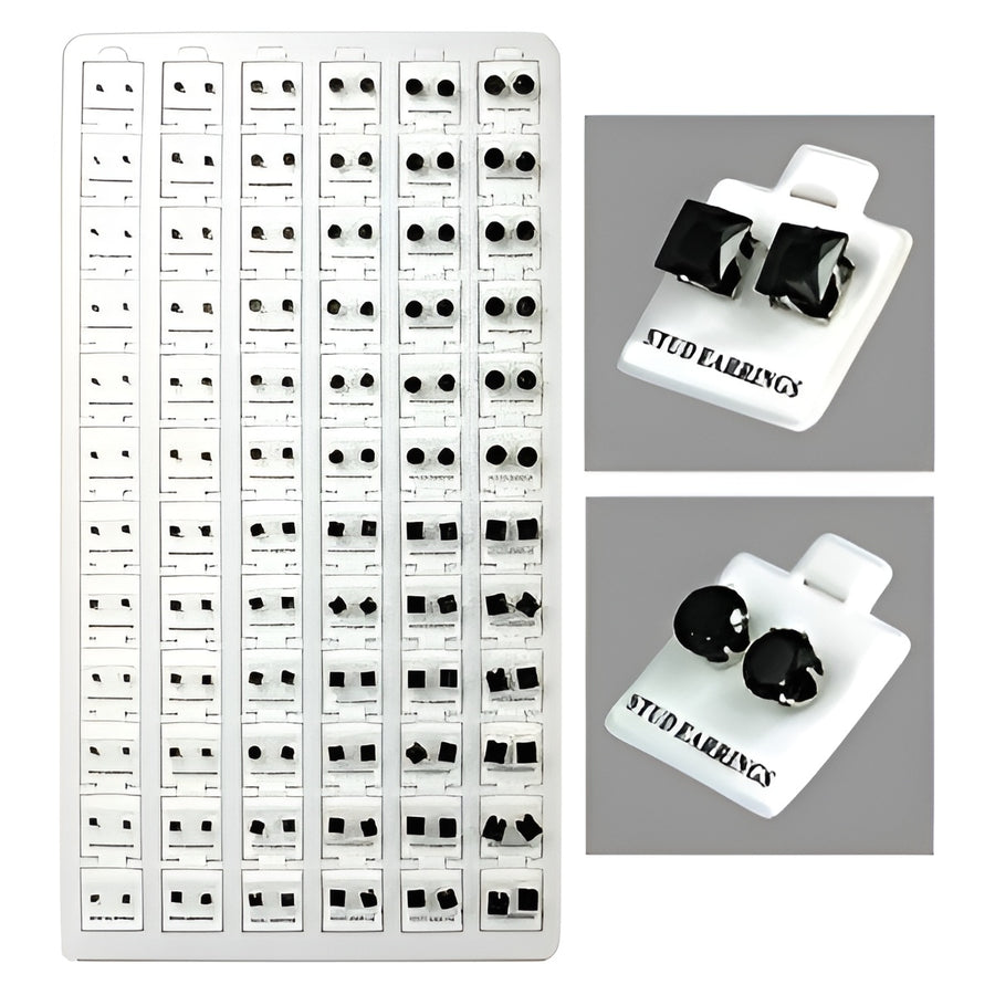 Jewelry Cube Zircon Black 72Pcs | Item no.: 2433
