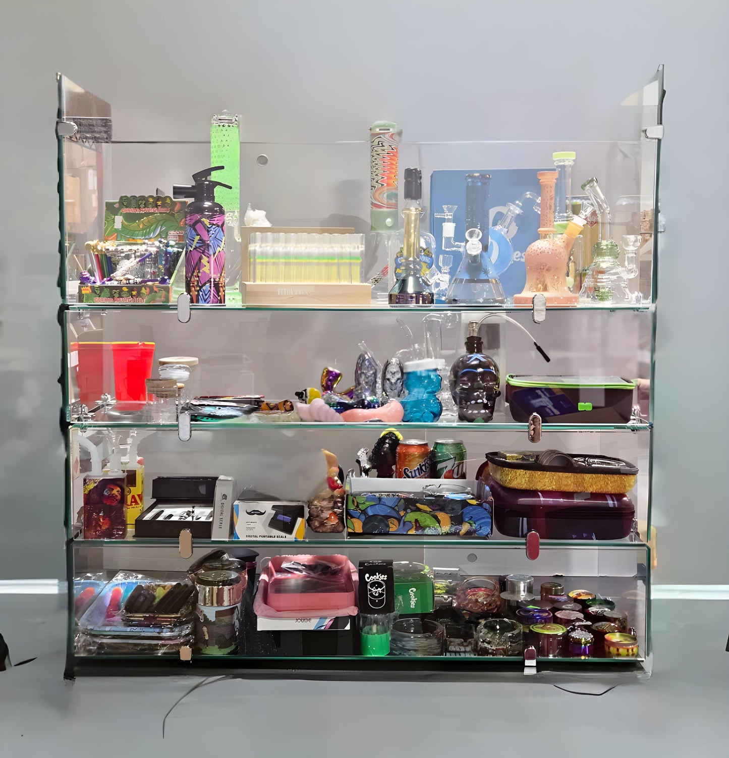 Mini Smoke Shop Display 3ft or 4ft 4 Deck