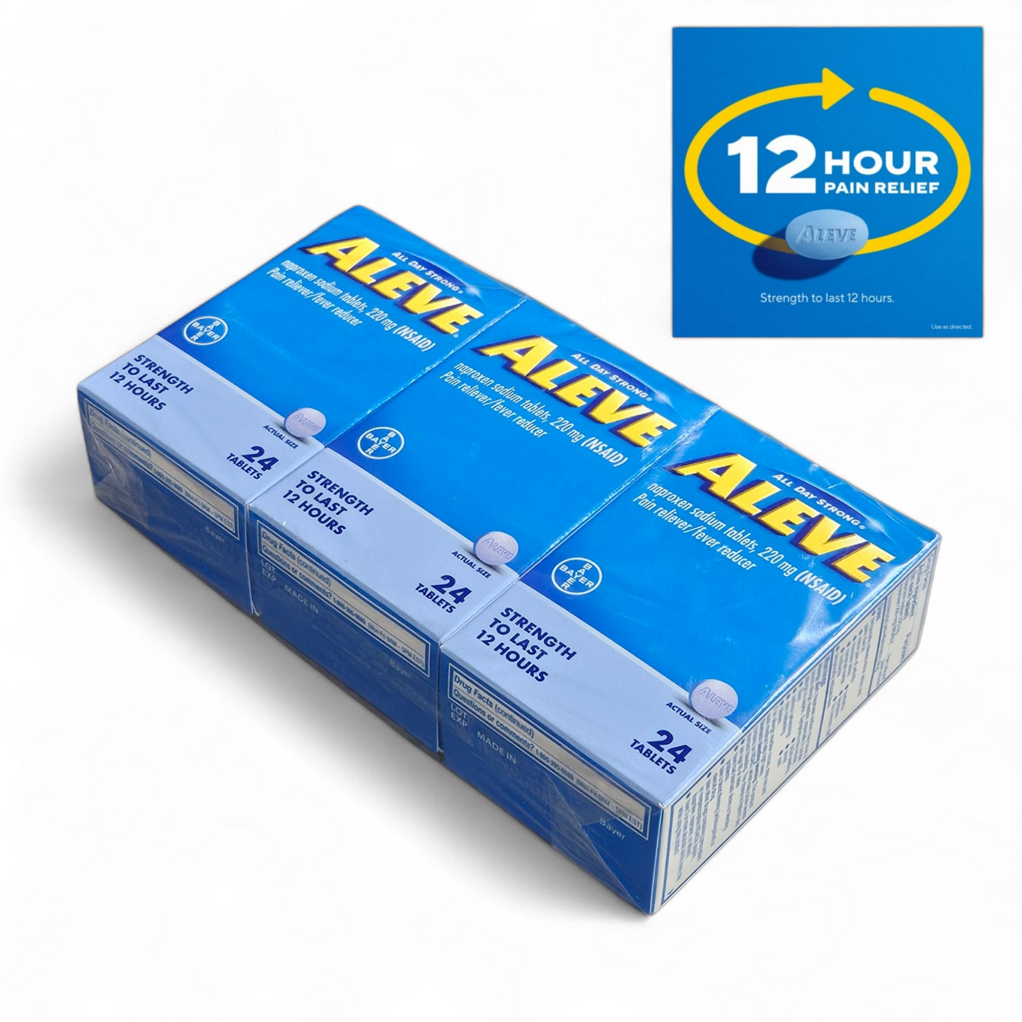 Aleve Caplets, 24 tablets | Item No: 627