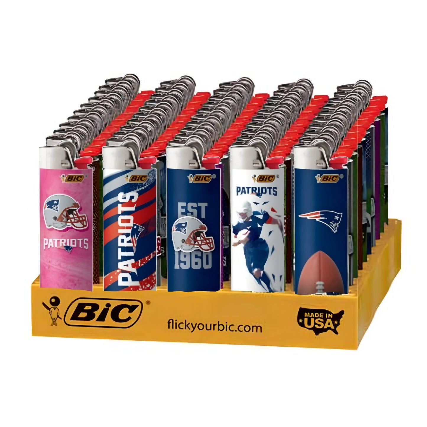 Bic Lighter Patriots Special Edition 50 ct. | Assorted 50 pack | Item no.: 8