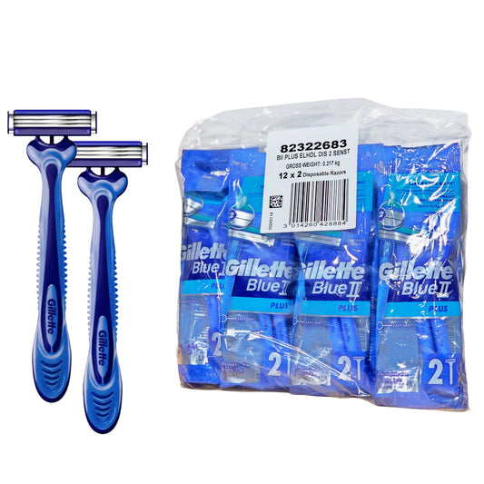 Gillette Blue Razor High Quality 2pk 12ct