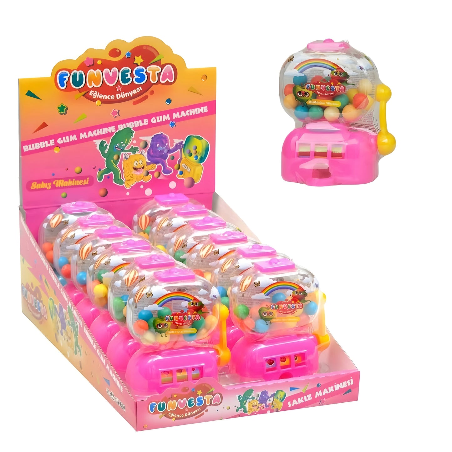 Funvesta Bubble Gum Machine 12pcs