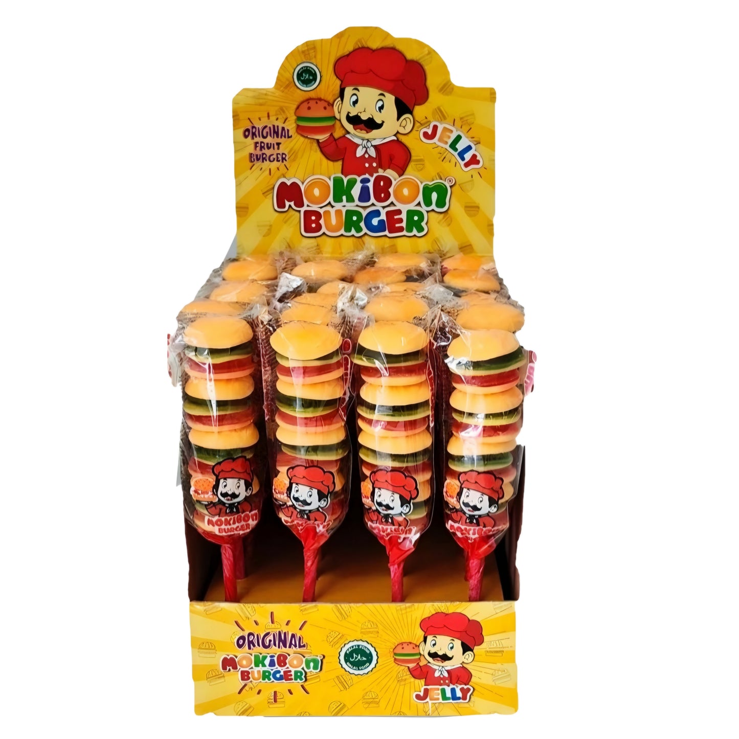 Mokibon Burger Jelly 24pcs