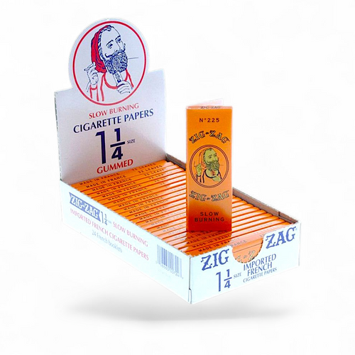 Zig Zag Paper (Orange) 1 1 /4 Rolling Paper 24 booklets | Item no.: 81
