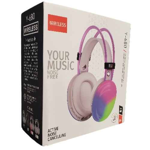 Wireless Headphone Laser RGB (Y-680) | Item no. 4019