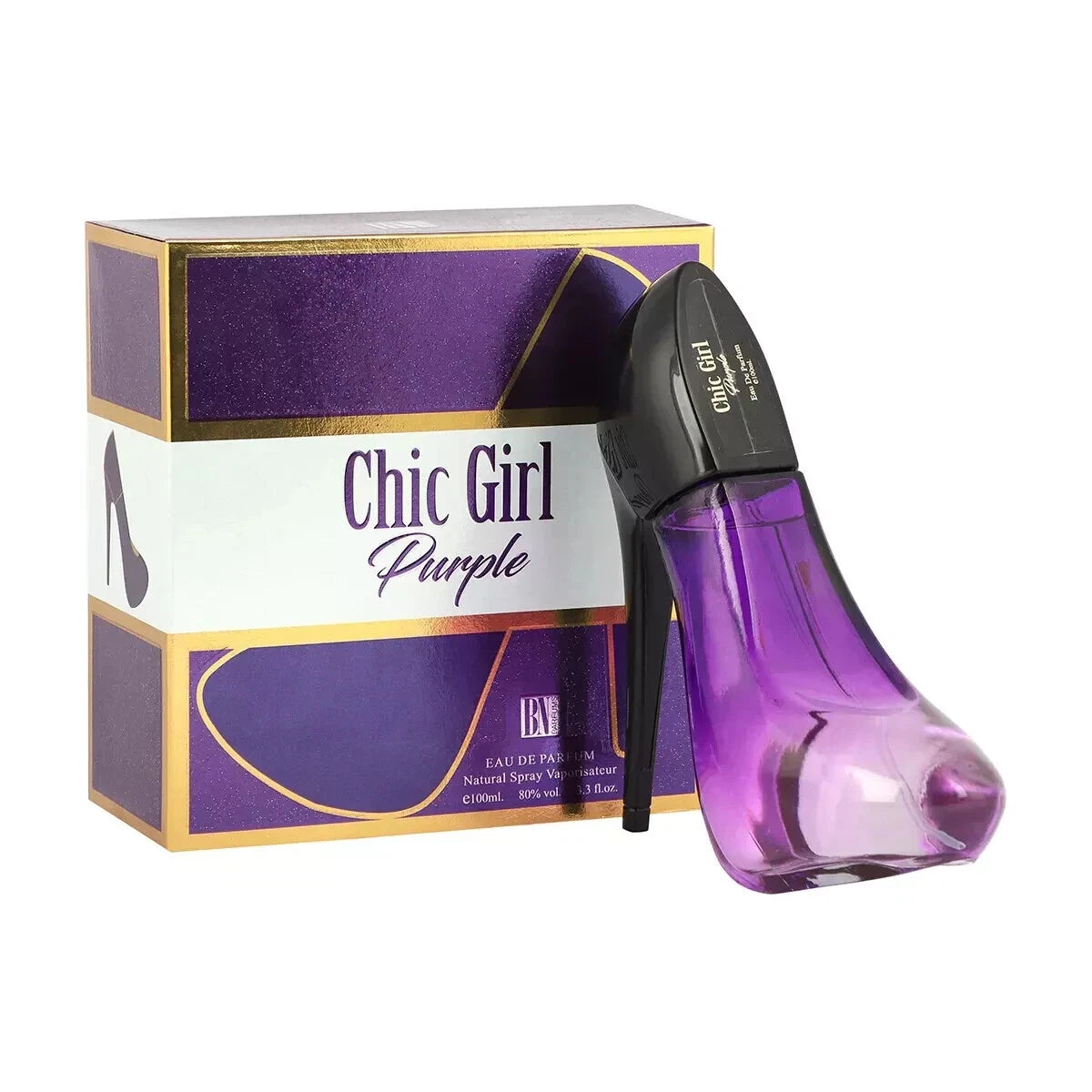 Chic Girl Purple Sandle Shape Perfume