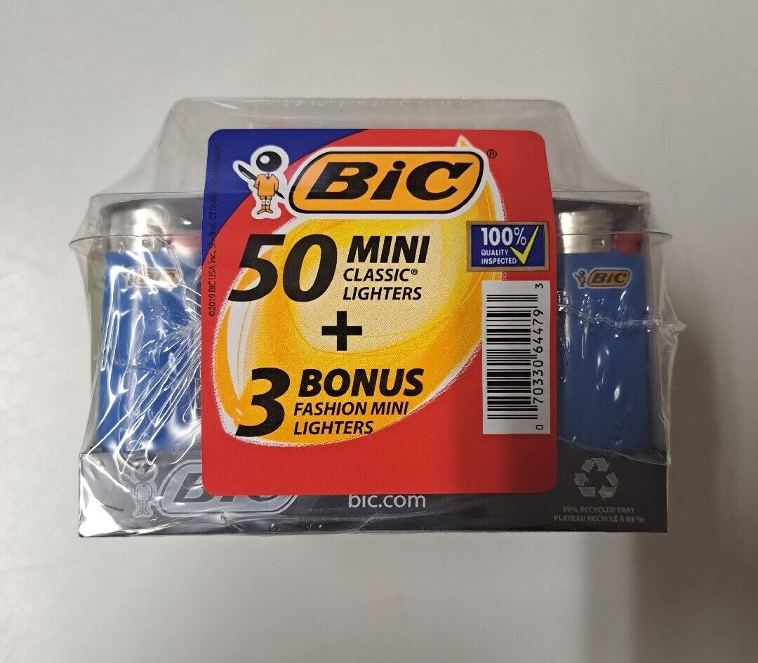 Bic Lighter Mini 50 ct. (50+3 value)| Item no. 679