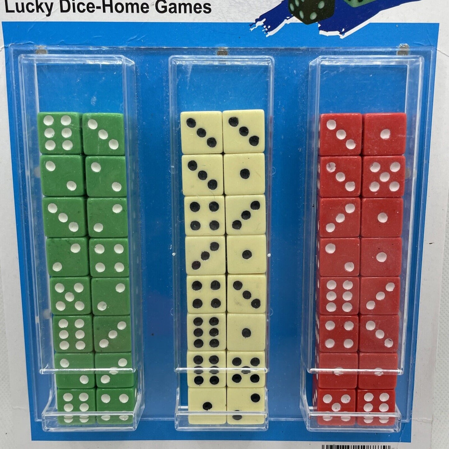 Dice Home Games Tri- Color 48ct. pack/ Card| Item no.: 1732