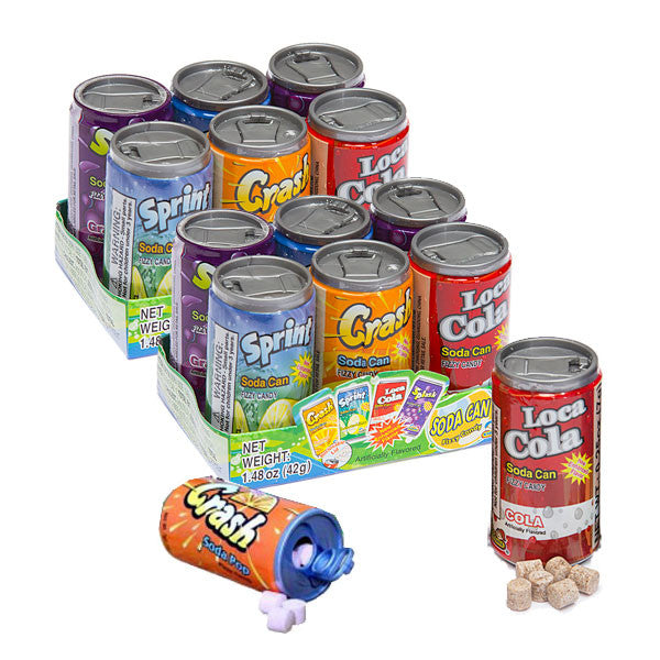 Soda Can Fizzy Candy (42g) 12ct