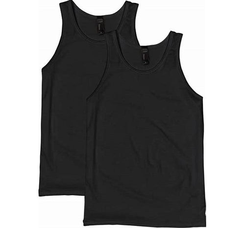 Tank Top Black Shirts 6ct