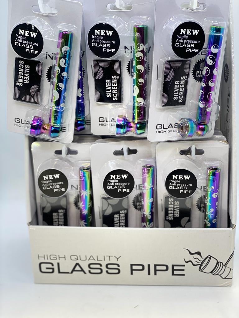 Metal pipe colored straight 100 ct. | Item no.:1609