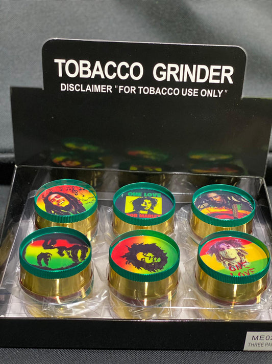 Grinder Bob Marley Med 1 ct. #2382