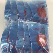 Apple Zip Bag 5858-S Blue 100ct