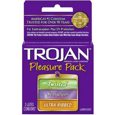 Trojan Pleasure Pack Dark Purple 6 ct. | Item No: 239