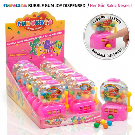 Funvesta Bubble Gum Machine 12pcs