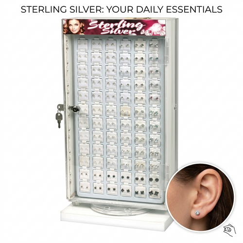 Jewelry Earing 2 Way LED Display 144ct | Item no.: 3163