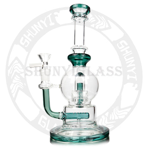 Glass Water Pipe 4 Recycler 12'' | Item no.: 3202