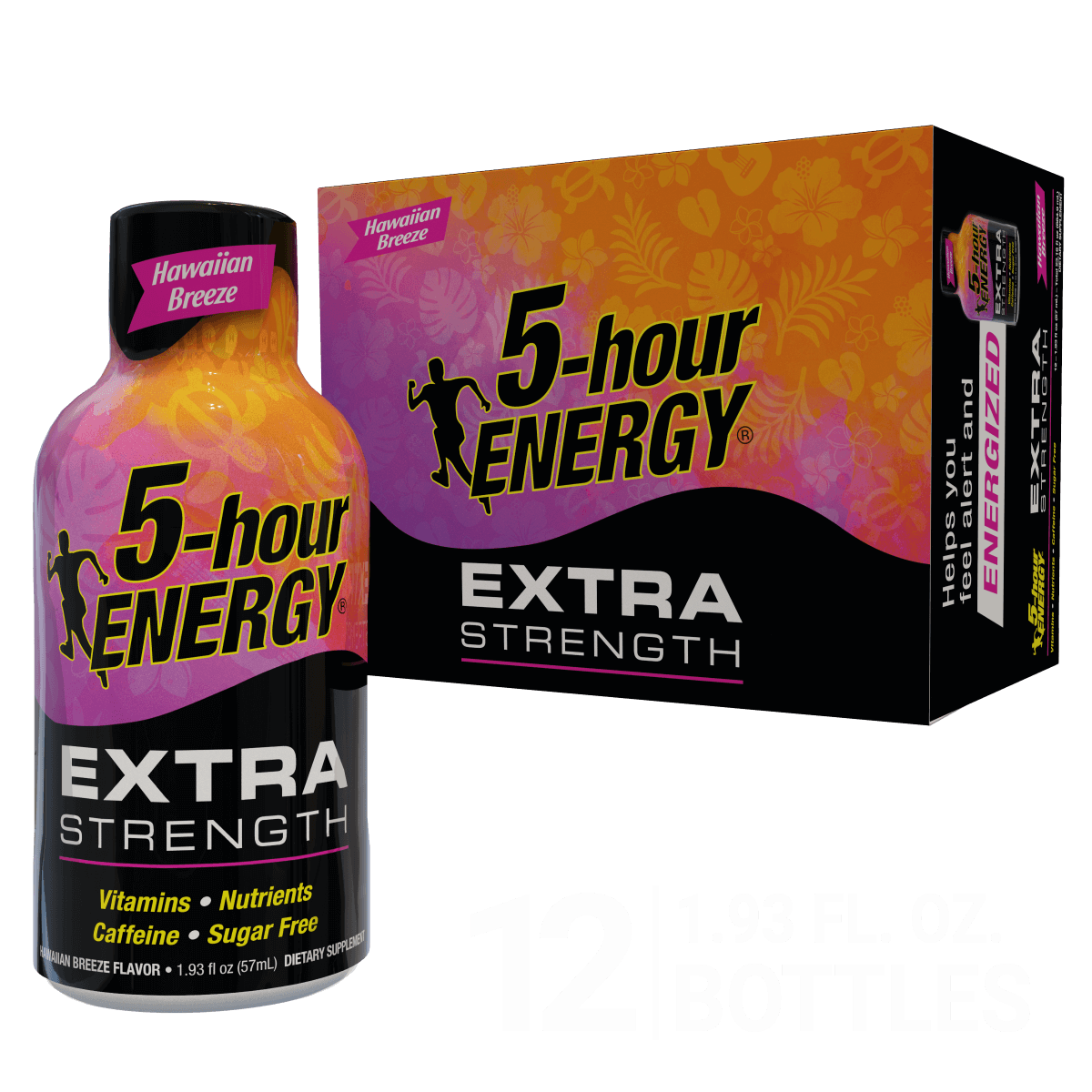 5 Hour Extra Strength Energy Shots- Hawaiian Breeze (12 per pack) | Item no.: 3425