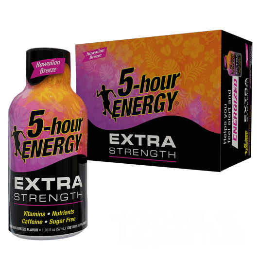 5 Hour Extra Strength Energy Shots- Hawaiian Breeze (12 per pack) | Item no.: 3425