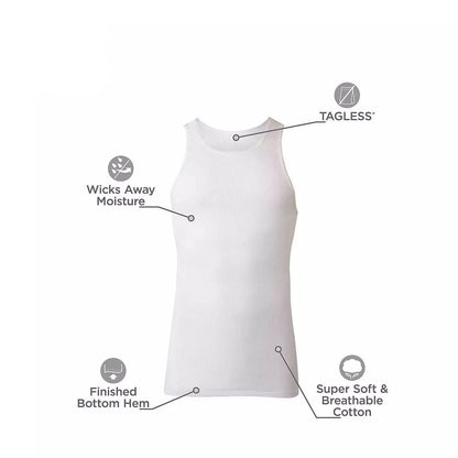 Tank Top White Shirts 6ct | Item no.: N/A