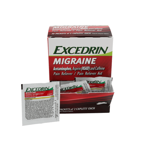 Excedrin migraine 25 Pack of 2 Caplets per Pack | | Item No.: 1247