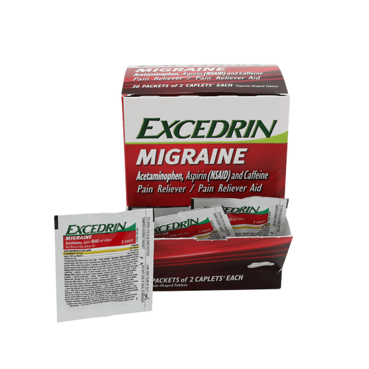 Excedrin migraine 25 Pack of 2 Caplets per Pack | Item No: 1247