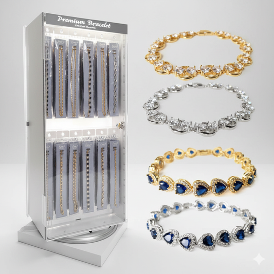 Premium Bracelet Jewelry 72ct Display | Item no.: