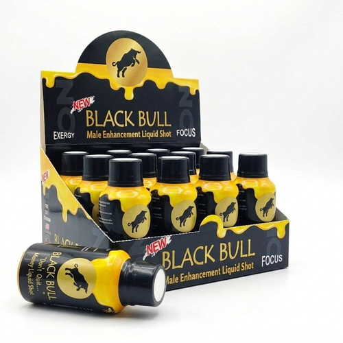 Black Bull Honey Liquid Shots for Men – 12-Bottle Wellness Pack | Item No.: 3632