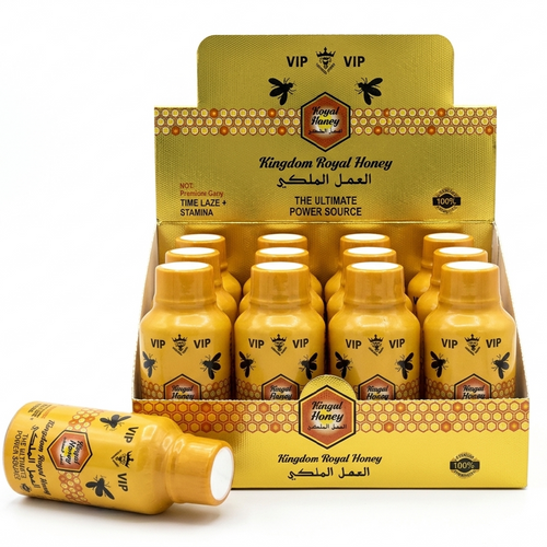 Kingdom VIP Royal Honey Liquid Shots for Men – 12-Bottle Pack | Item No.: 3631