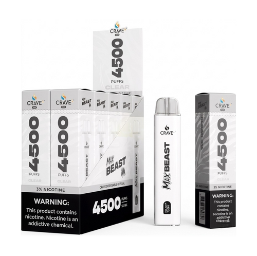 Crave 4500puffs (Clear) 3% Max 10 par box