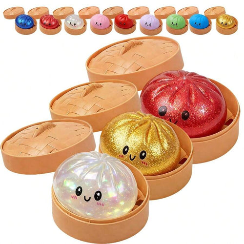 Glitter Neon Cube Dumpling Toy 1ct (550)
