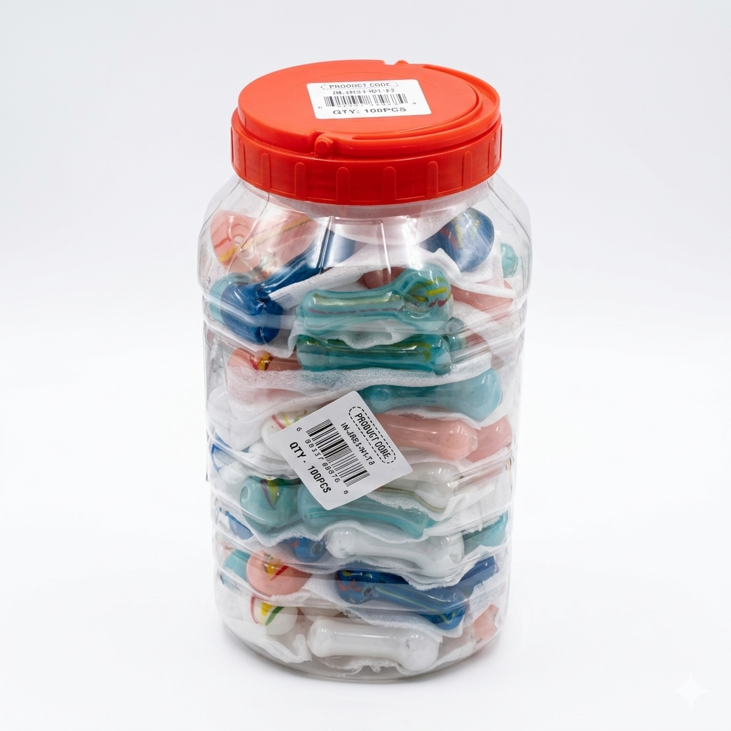 Glass Pipe Small Series (GP-115) 100ct Jar | | Item No.: 4005-J