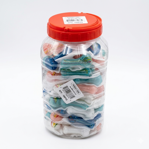 Glass Pipe Small Series (GP-115) 100ct Jar | | Item No.: 4005-J