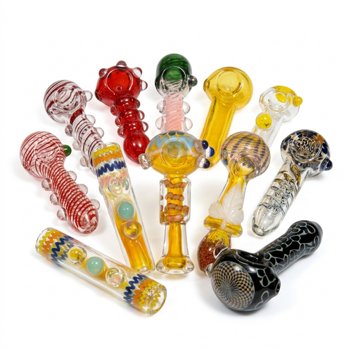 Glass Pipe Assorted Heavy Large 4" Inch 1ct | | Item No.: 2872