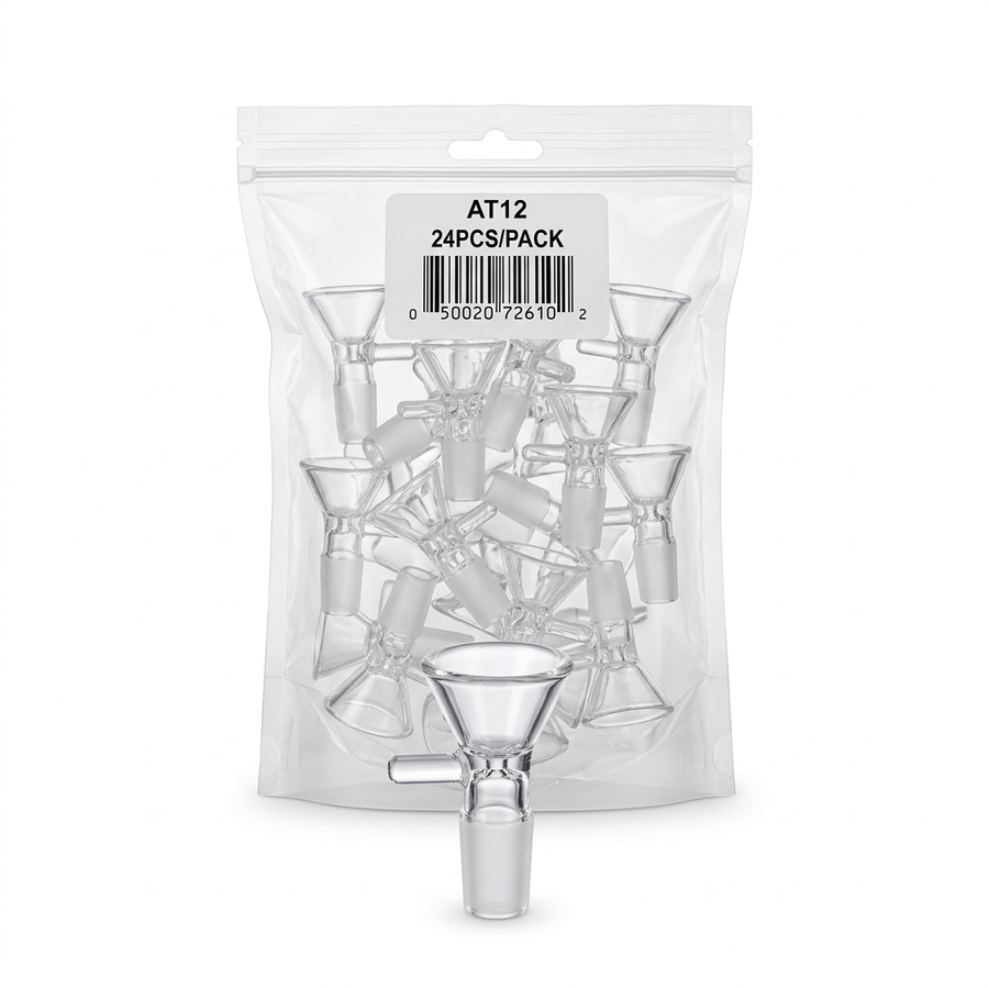 Glass Top Glass Funnel Bowl Pack 14mm & 18mm