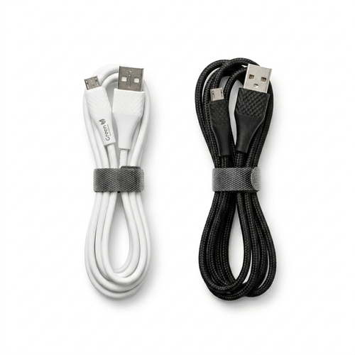 USB-A to Micro-USB Charging Cable – 3 ft & 6 ft | Black or White | Item no.: 958