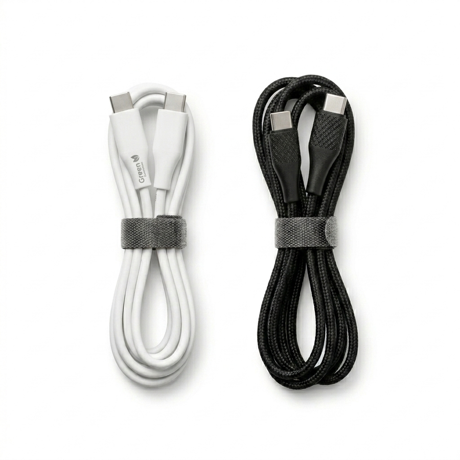 6 ft USB-C to USB-C Charging Cable (Type-C) – Black or White | Item no.: 3533