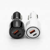 Dual-Port Fast Car Charger – USB-C PD & USB-A QC 3.0 | Item no.: 511